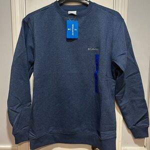 Columbia Blue crewneck Sweatshirt pullover size L NEW WITH TAGS